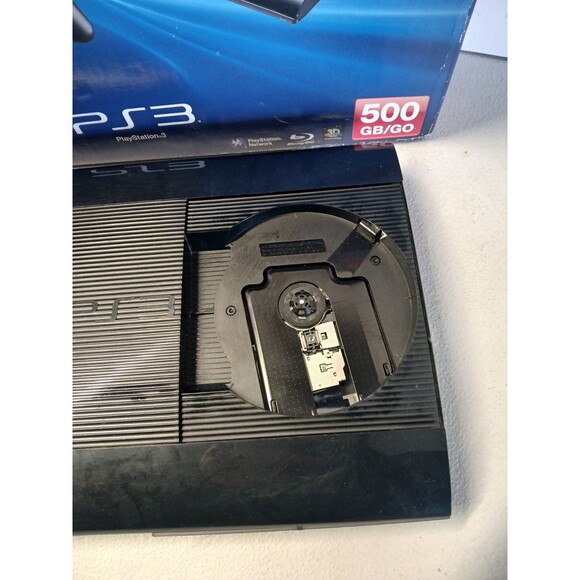 Sony PlayStation 3 PS3 Super Slim 500GB (CECH-4201C) w/ Controller & Cables - Picture 5 of 11